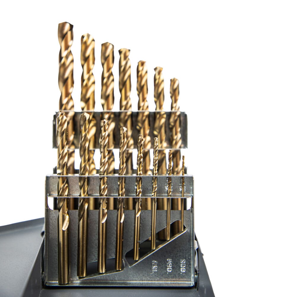 15-Piece 8 Percent Cobalt Drill Bit Set, 135 Degree Split Point (1